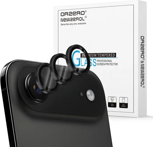 Vista 27 de Orzero Protector de lente de cámara para Samsung Galaxy Z TirFold/Fold 7, [EZ Install] [compatible con fundas] cubierta de lente de anillo de Negro