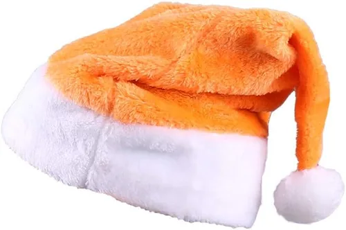 Vista 13 de Sombrero de Papá Noel de felpa multicolor para decoración de pelo de Navidad, unisex, sombrero de tela de terciopelo, disfraz de festival, cosplay