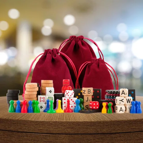 Vista 7 de TopTie 50 bolsas de terciopelo, 2.8 x 3.6 pulgadas, bolsas con cordones para manualidades, bolsas de joyería para bodas, fiestas y festivales