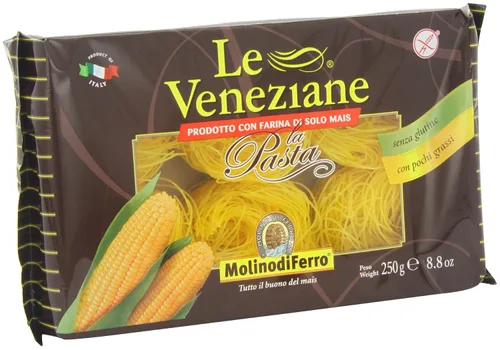 Vista 6 de Le Veneziane Pasta de Maíz, Capallini 8.82 oz [Paquete de 4]
