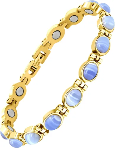 Vista 12 de JEROOT Pulseras magnéticas de ultra resistencia, pulsera para mujeres y hombres, imanes de neodimio de 3500-6000 Gauss, joyería de regalo de terapia