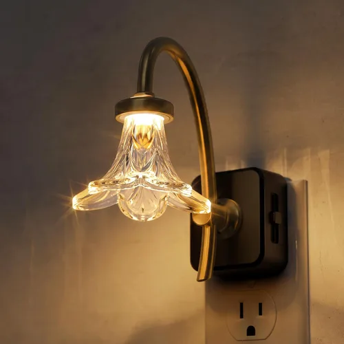 Vista 14 de L LOHAS LED Luz nocturna, luces nocturnas decorativas que se enchufan a la pared