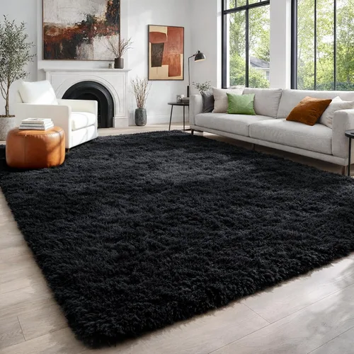 Vista 32 de Alfombras grises pequeñas para dormitorio, 2 x 4 pies, alfombras de pasillo lavables de felpa para pasillo 2- Gris