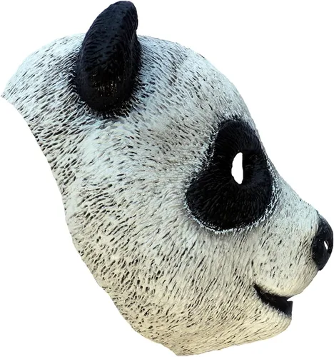 Vista 2 de Máscara completa de látex Ghoulish con oso panda para Halloween