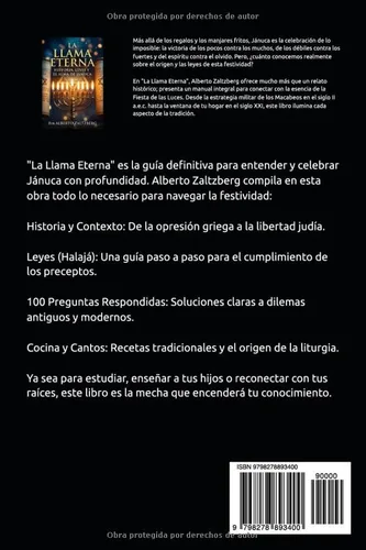 Vista 2 de La Llama Eterna Historia, leyes y el Alma de Jánuca (Aprende y comparte) (Spanish Edition)
