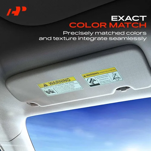 Vista 5 de A-Premium Parasol para conductor y pasajero compatible con Honda Civic 2006, 2007, 2008, 2009, 2010, 2011, sin espejo de tocador, sin luz