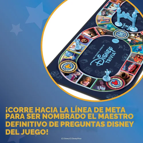 Vista 6 de El Mundo Mágico de Juegos de Trivia de Disney – Juegos de Mesa para la Noche Familiar, Juego de Mesa Multijugador, Juego de Mesa Familiar