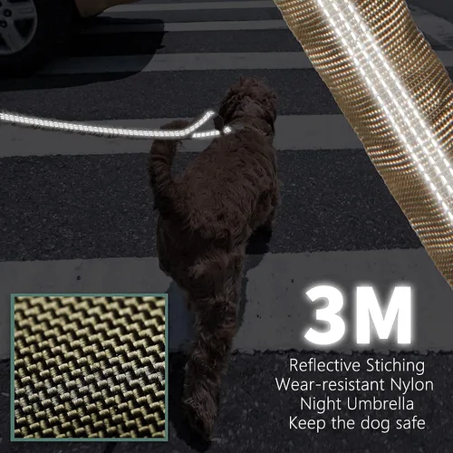 Vista 7 de BUMBIN Arnés para perros grandes sin tirones, arnés táctico para perro, con asa, arnés de chaleco ajustable para perro, correa elástica de 6 pies