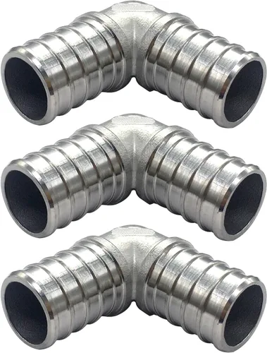 Vista 8 de Acoplamiento recto de acero inoxidable PEX de 1/2 pulgada, accesorio de tubería de crimpado de acero inoxidable para tubería Pex