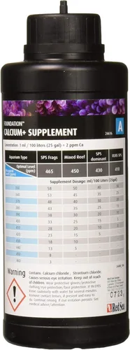 Vista 6 de Red Sea Reef Foundation A (Ca/SR), suplemento de 16.9 fl oz - Aditivo de calcio y estroncio para un crecimiento saludable de coral en acuarios