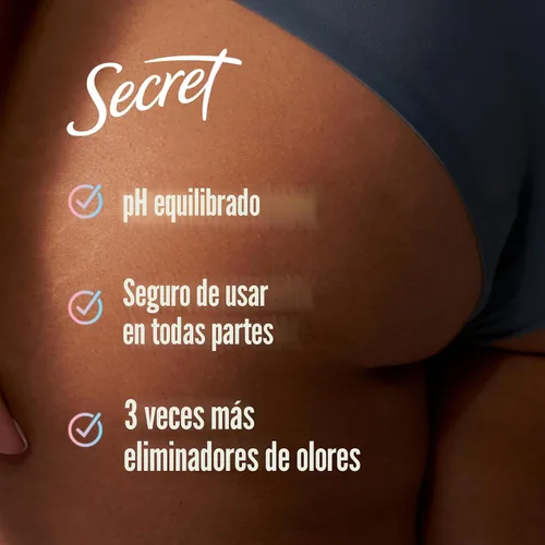 Vista 2 de Secret Desodorante en aerosol para todo el cuerpo para mujer, aroma a leche de almendra y miel, desodorante sin aluminio, protección contra olores