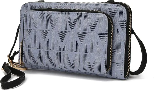 Vista 19 de MKF Collection Bolso cruzado para mujer, diseño de mensajero, cartera de mano