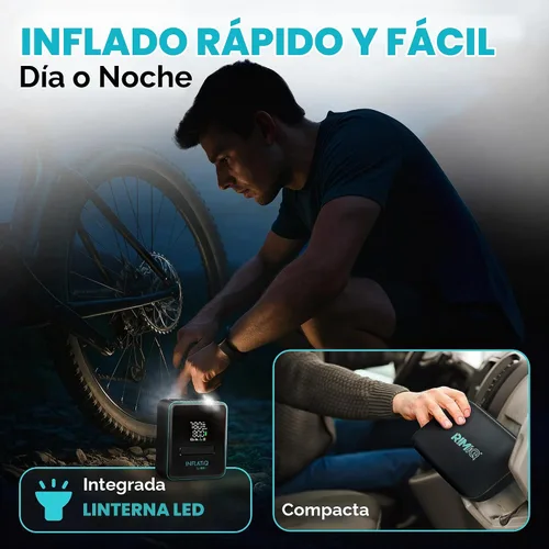 Vista 8 de INFLATiQ by RIMiQ - Inflador de neumáticos para automóviles, motocicletas