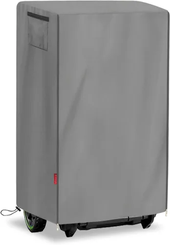 Vista 8 de Funda impermeable para cortacésped, ajuste universal para cortadoras de césped inalámbricas plegables de 20 a 21 pulgadas, protector de Negro