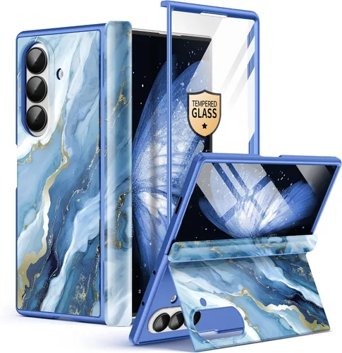 Vista 15 de GVIEWIN Funda para Z Fold 7 con protector de pantalla de privacidad [compatible con Magsafe] [Soporte integrado] Funda magnética de cuerpo completo