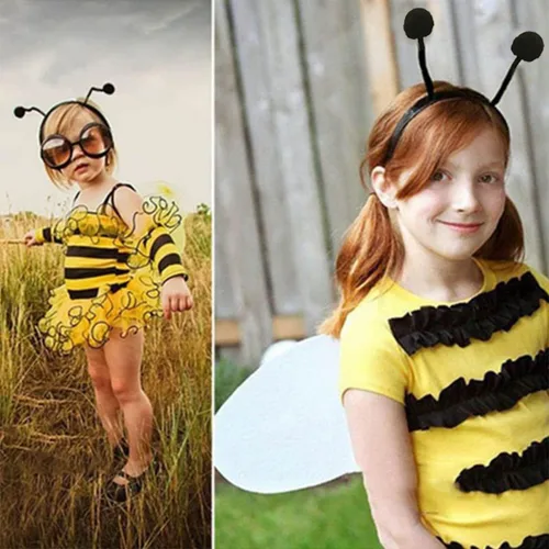Vista 3 de Diadema de antena de insectos, diadema de abeja, diadema de gusano, diadema de alienígena, diadema de mariquita, diadema de abejorro para niños