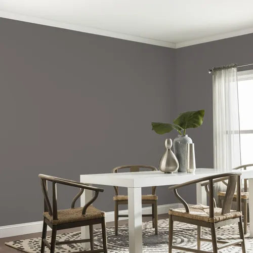 Vista 24 de Glidden Pintura Interior + Imprimación: Gris/Plata Antigua, Una Capa, Satinado, 1 Galón