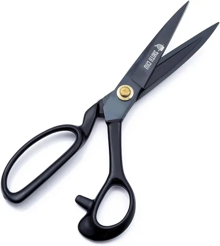 Vista 2 de SMITH CHU Tijeras de costura, tijeras de sastre resistentes para tela, cuero, materias primas, confección, tijeras de tapicería profesionales
