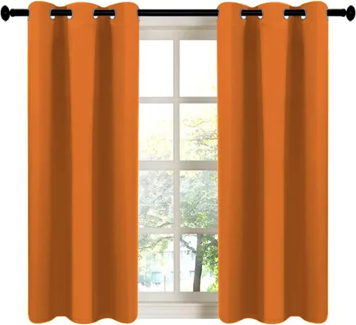 Vista 137 de LA PALMA Cortinas opacas con aislamiento térmico y ojales, para sala de estar, dormitorio, paquete de 2 paneles