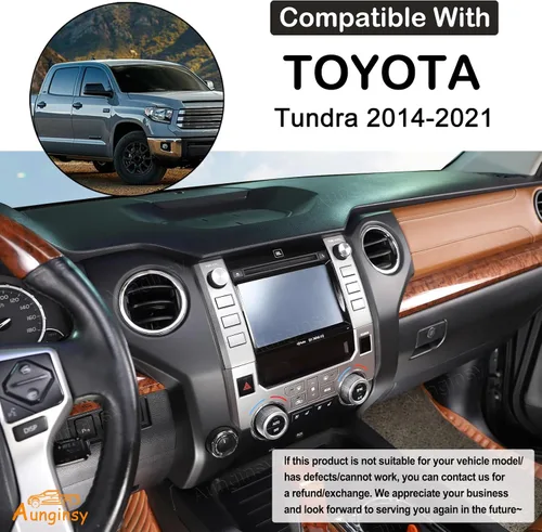 Vista 2 de Cubierta de salida de aire para consola central de automóvil, compatible con Toyota Tundra 2014-2021, consola central, panel de aire acondicionado