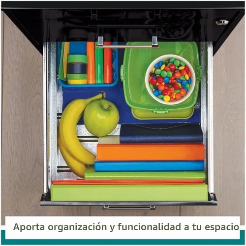 Vista 5 de Scranton & Co Archivador de metal moderno de 27.32 pulgadas de alto x 18 pulgadas de profundidad, con 3 cajones, con cajón para lápices, lados Negro