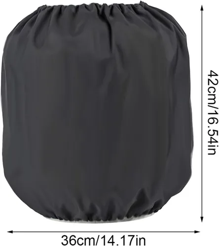 Vista 6 de Tiiyee Cubierta para tanque de propano, cubierta de cilindro de gas para parrilla de 20 libras, bolsa protectora para exteriores, resistente al