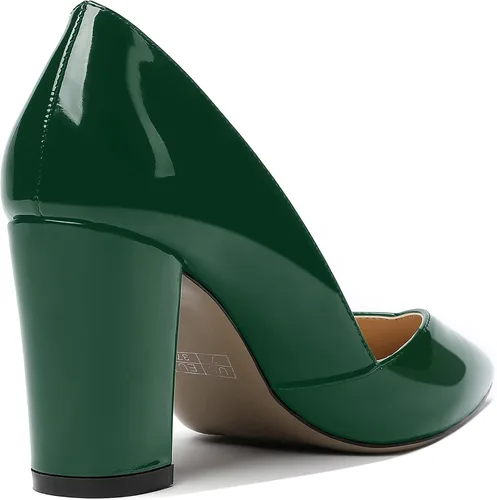 Vista 5 de MODENCOCO Zapatos de tacón alto con puntera puntiaguda para mujer de 3.5 pulgadas