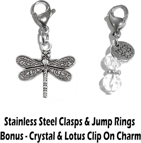 Vista 2 de Dije de clip, construye tu propia pulsera, bolso, bolso, mensaje, inspirador, llavero, tirador de cremallera, joyería, Metal