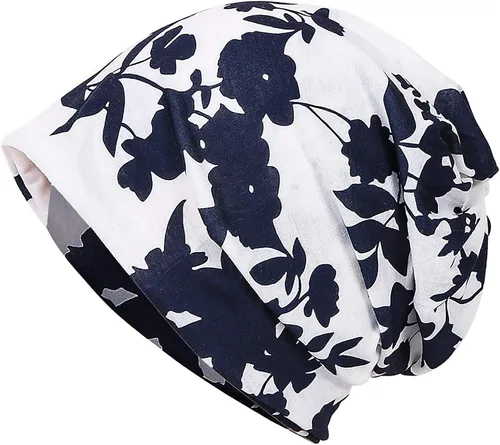 Vista 17 de JarseHera Gorro holgado de mujer con encaje de algodón, gorros para quimioterapia, gorros para el cáncer, turbante