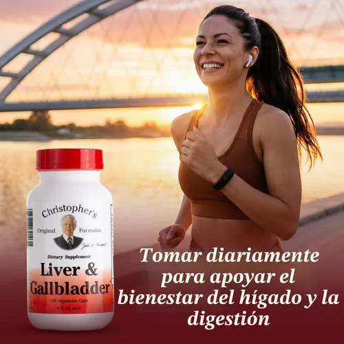 Vista 6 de Dr. Christopher's - Cápsulas de fórmula de hígado y vesícula biliar - Suplementos de vesícula biliar con enzimas digestivas - Apoya el sistema