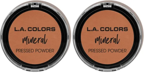 Vista 6 de L.A. COLORS Polvo Mineral Prensado, Tono Clásico CMP377 Tan clásiico