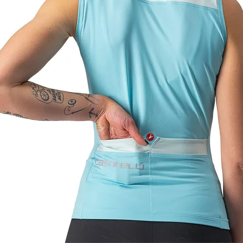 Vista 3 de Castelli Camiseta de ciclismo sin mangas Solaris para mujer