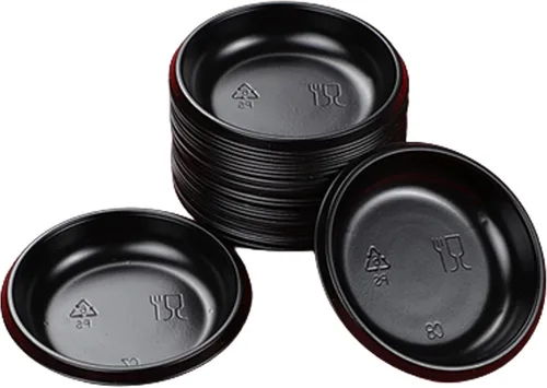 Vista 10 de QJFCare 100 platos rectangulares desechables para salsa, mini platos de postre para inmersión, plato de sopa para salsa de soja, platos de Plateado
