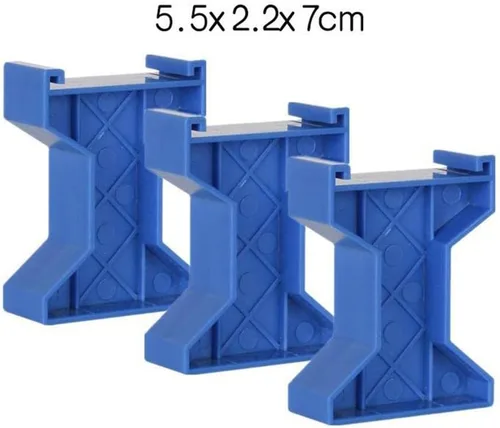 Vista 4 de 3 unids/set tren puente muelles de madera ferroviario accesorios modelo puente tren, estilo A azul
