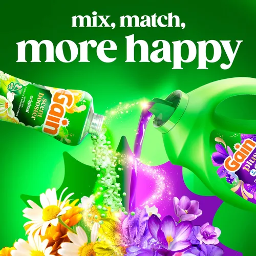 Vista 8 de Gain Detergente líquido para ropa Plus, más limpio, más fresco, ahora con aroma Oxi, Moonlight Breeze, 99 onzas líquidas, 75 cargas