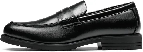 Vista 2 de Bruno Marc Mocasines Penny de vestir para hombre, zapatos formales de negocios