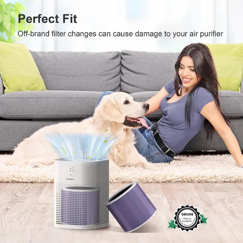 Vista 7 de MORENTO HY1800 Filtro de repuesto para purificador de aire auténtico, filtro HEPA Ture para purificador de aire HY1800, carbón activado