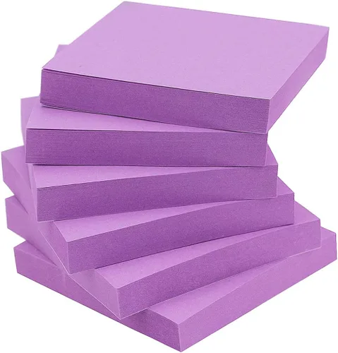 Vista 4 de Early Buy Notas adhesivas 3x3 autoadhesivas negras 6 blocs, 90 hojas/bloc