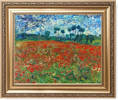 Vista 69 de IPIC - Campo de trigo con cuervos, reproducción artística de Vincent Van Gogh. Lienzo de giclée para decoración del hogar 10#F (20 x 16)