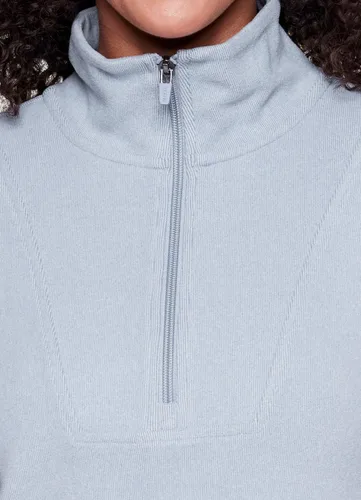 Vista 5 de RBX Active 12 Zip Pullover Para Mujer Suave Ligero Cremallera Cuello Mock Top Running Top