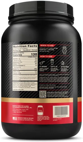 Vista 10 de Optimum Nutrition Estándar dorado 100% Proteína de Suero de Leche en Polvo, Pie de lima, 1.8 Libra