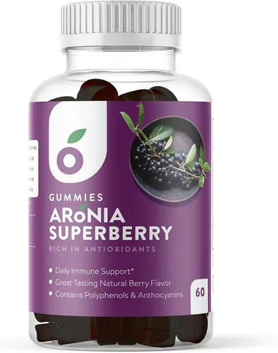 Vista 9 de Aronia SuperBerry - Gomitas de apoyo inmunológico diario, ricas en antioxidantes, mejor que la baya del saúco, gran sabor a bayas naturales, 60