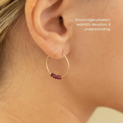 Vista 8 de SoulKu Gold Hoop Earrings for Women, 14k Gold Earrings, Delicate Jewelry