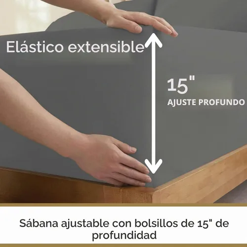 Vista 4 de Juego de Sábanas Twin - Sábanas de Cama Twin de Microfibra Ultra-Suave 1800 - Doble Cepillado - Bolsillos Profundos - Ajuste Fácil - Sin Arrugas Gris