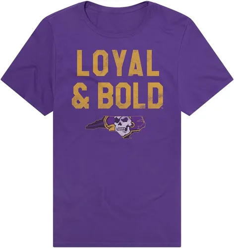 Vista 25 de Campus Lab Official NCAA Distressed Spirit Phrase Collegiate Classic Ring-Spun T-Shirt Unisex for Men & Women Collection