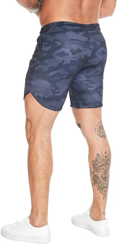 Vista 5 de Wangdo Pantalones cortos de entrenamiento para hombre de 7 pulgadas, pantalones cortos deportivos para bicicleta, pantalones cortos de gimnasio