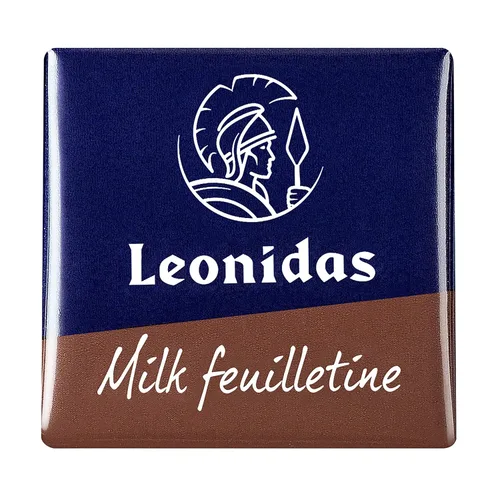 Vista 2 de Leonidas Belgian Chocolates: Cuadrados de chocolate con leche Napolitain Feuilletine de 1 libra