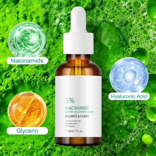 Vista 2 de Suero de niacinamida para la cara, hidrata el suero facial del cuidado de la piel para todo el tipo de piel 1.0 fl oz