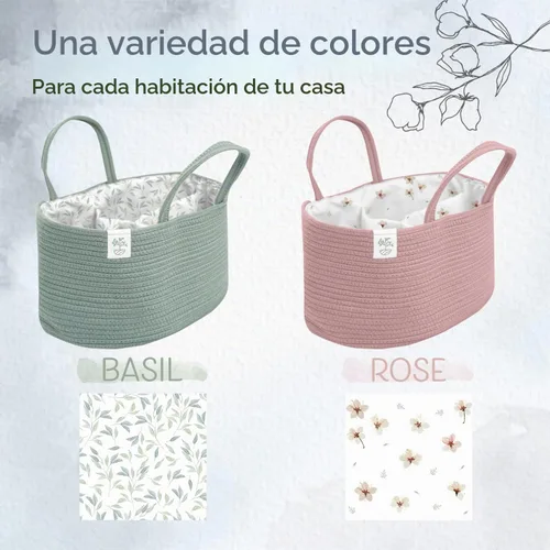 Vista 8 de KiddyCare Caddy Organizador de Pañales Cambiador Cesta (Rosa)