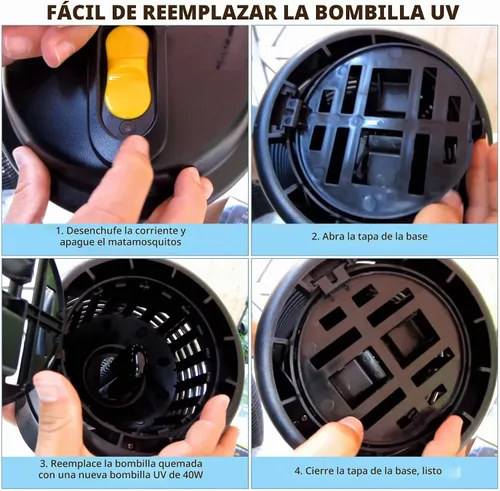 Vista 6 de 2 bombillas de repuesto para exterminador de insectos, bombilla negra de 40 W compatible con Black Flag Bug Zapper modelo BZ-40DX, BZ-40MAX